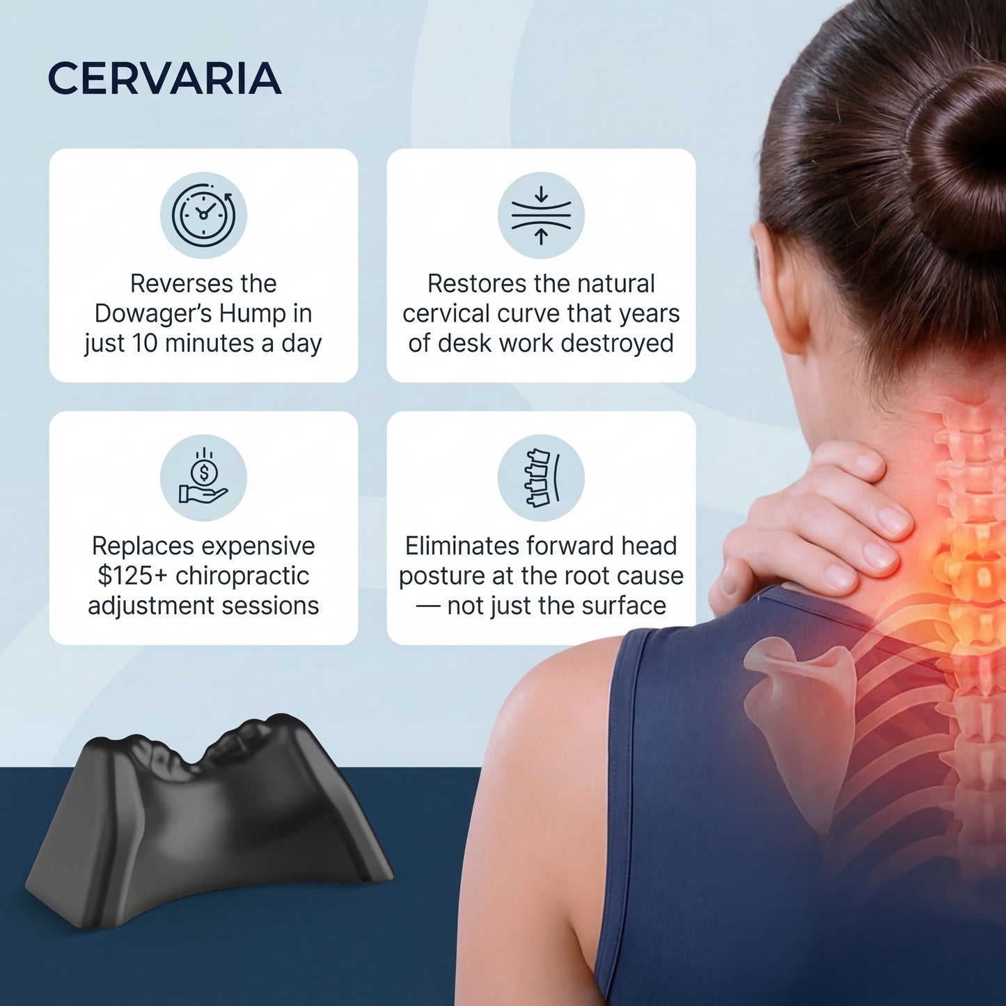 Cervical Traction Neck Tool — Natural Neck Hump & Posture Relief