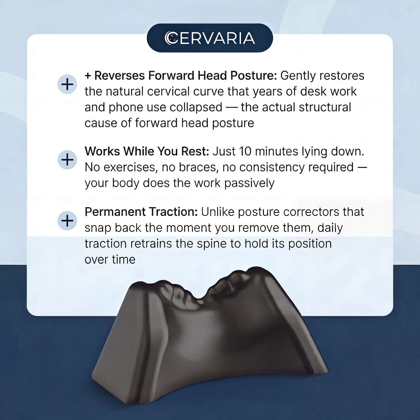 Cervical Traction Neck Tool — Forward Head Posture & Tech Neck Relief