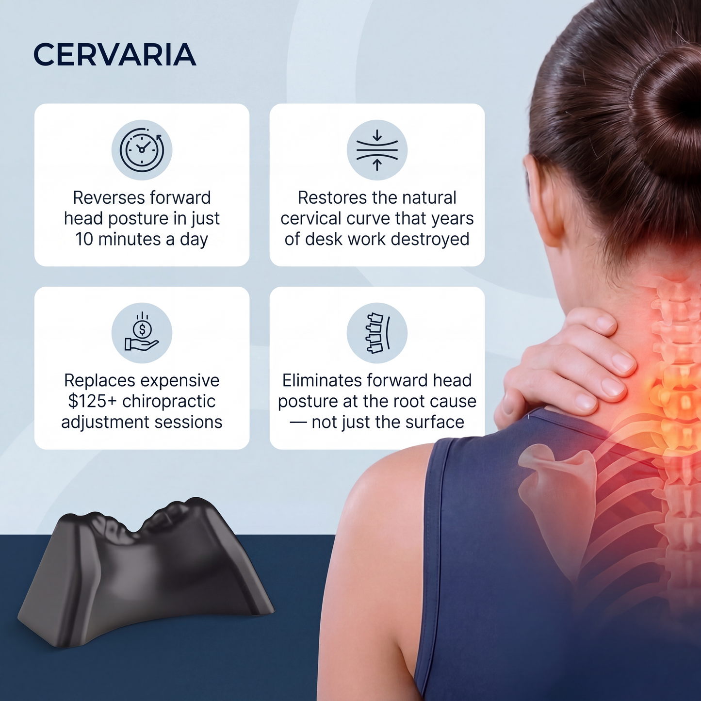 Cervical Traction Neck Tool — Forward Head Posture & Tech Neck Relief