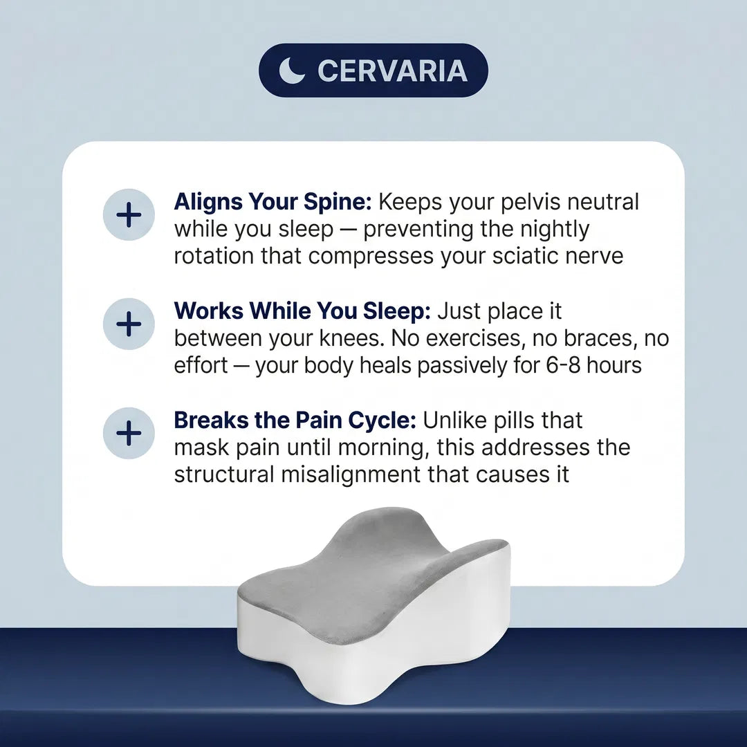 Cervaria Align — Natural Hip & Lower Back Relief for Side Sleepers